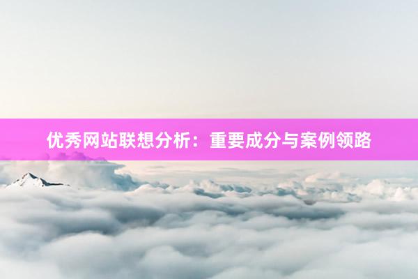 优秀网站联想分析：重要成分与案例领路